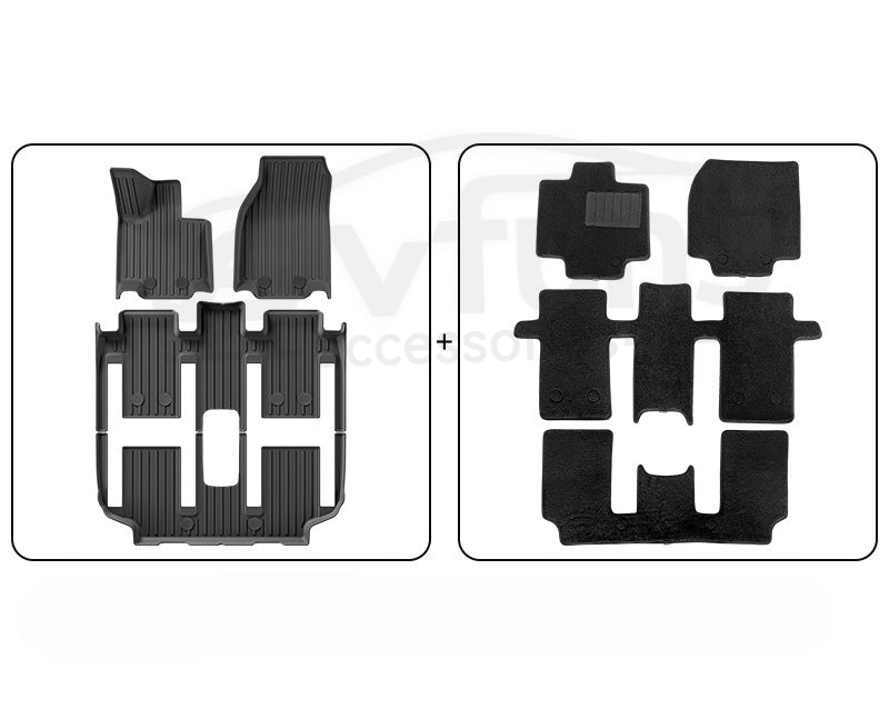 NIO ES8 TPE foot mats and trunk main mats - EVVYO