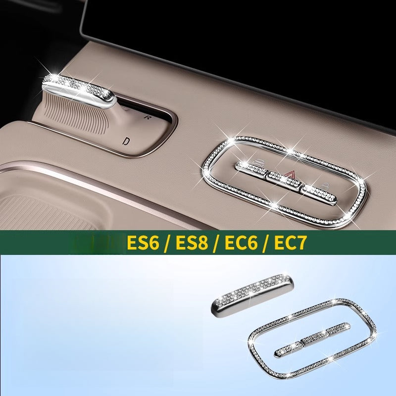 NIO ES6/EC6/ES8/ET5/ES7 Steering Wheel & Gear Shift Rhinestone Decals - EVVYO