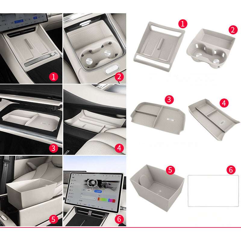 Luxeed S7 Armrest Storage Silicone Organizer - EVVYO