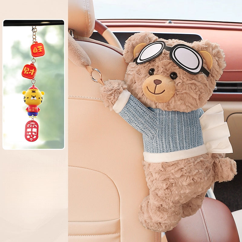 Creative Car Tissue Box – Hanging Cute Cartoon Car Tissue Holder