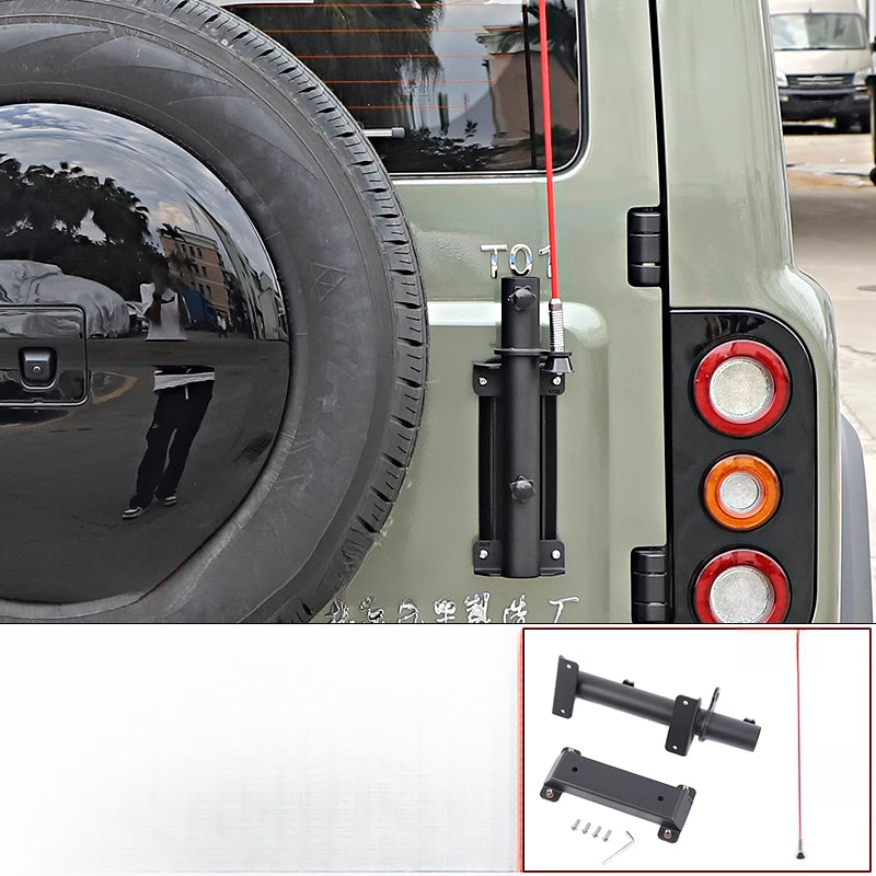 BAW 212 Tailgate Flagpole & Antenna Bracket |   Dual-Function Upgrade