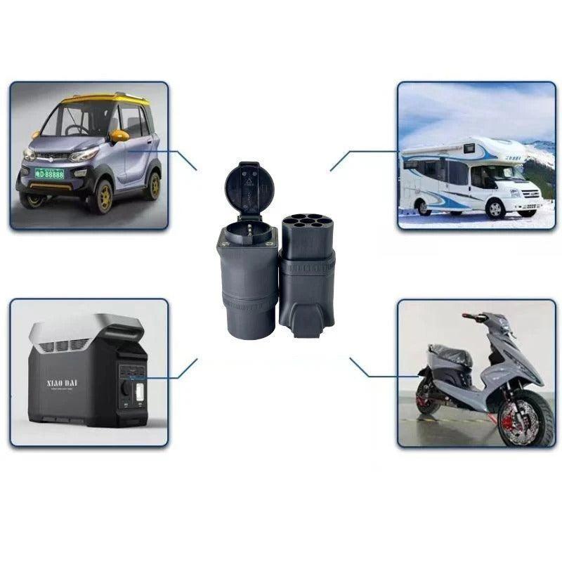 EU Charging Post Conversion Adapter – 16A 3.5KW - EVVYO