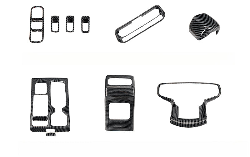 BAIC BJ40E Center Console Gear Shift Frame Trim – Carbon Fiber Protective Sticker