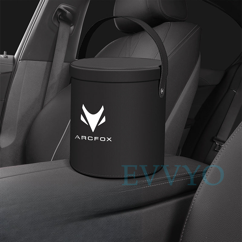 ARCFOX Alpha S/T/T5 Car Trash Bin | Large Capacity PU Leather - EVVYO