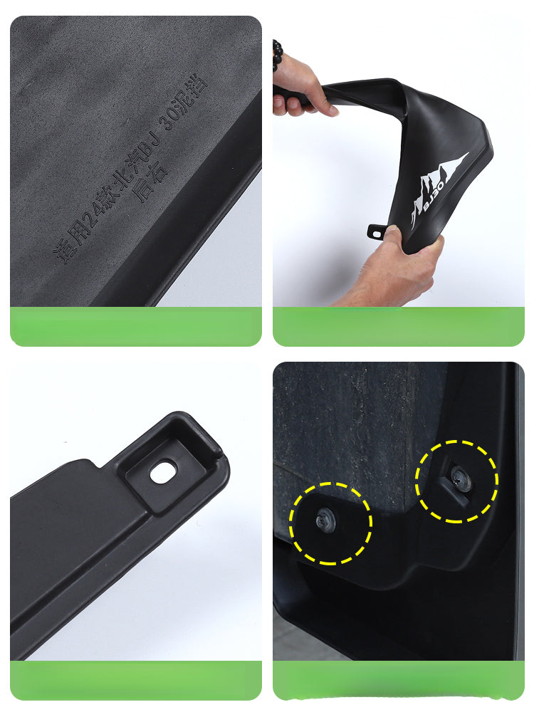BAIC BJ30 / BJ30e Mud Flaps – Wheel Fender Protective Kit