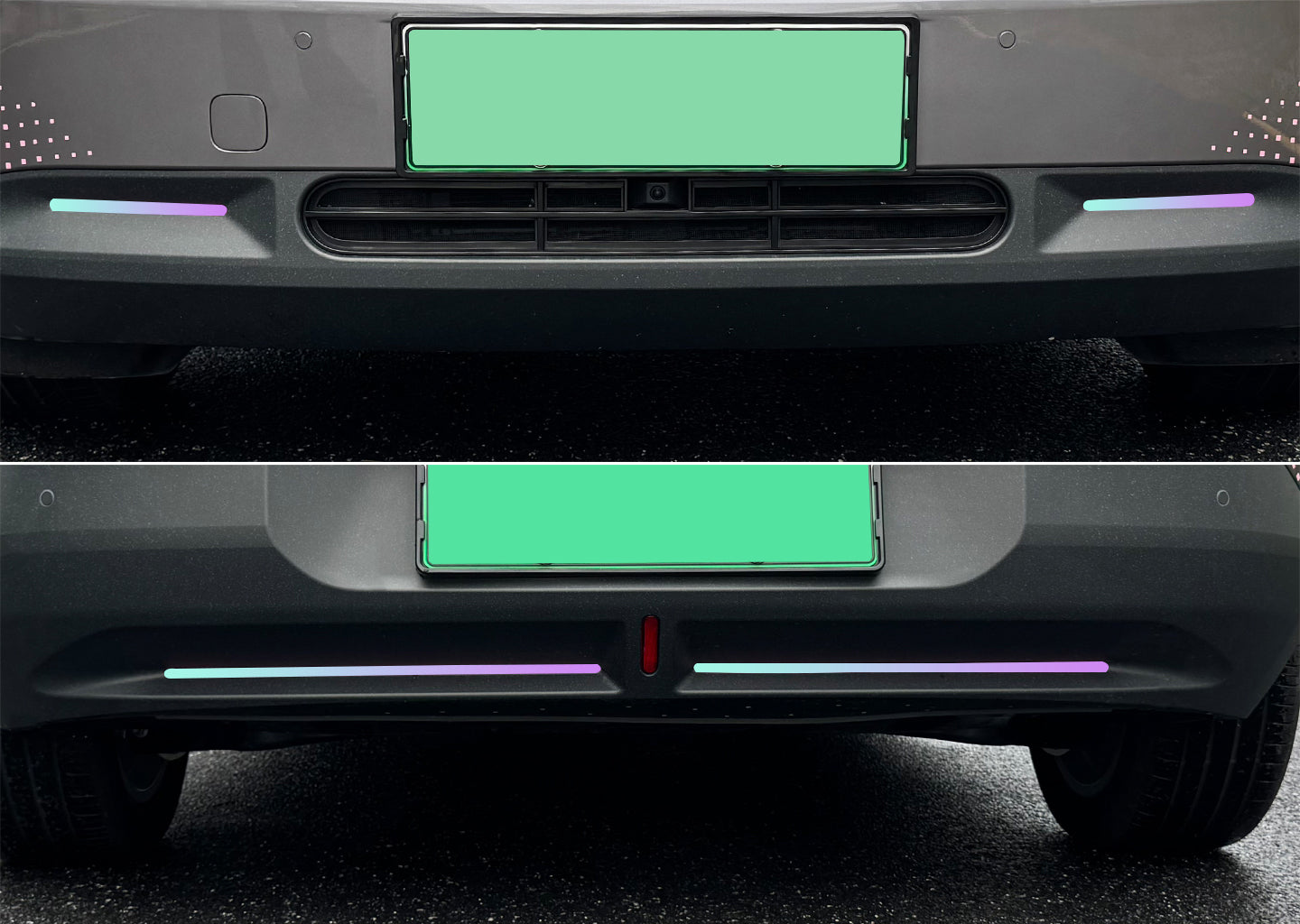 NIO Firefly Laser Sticker – Rainbow Gradient Reflective Vinyl