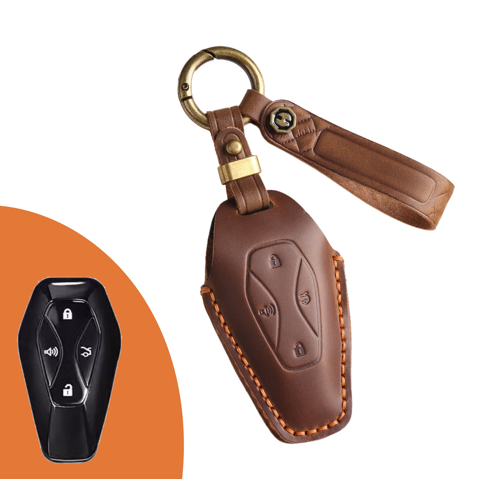ARCFOX Alpha S/T Genuine Leather Handmade Key Cover - EVVYO