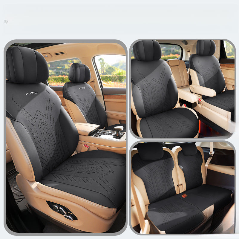 AITO M7 Seat Cushion Suede Half-Cover – Fits 5 & 6 Seats - EVVYO