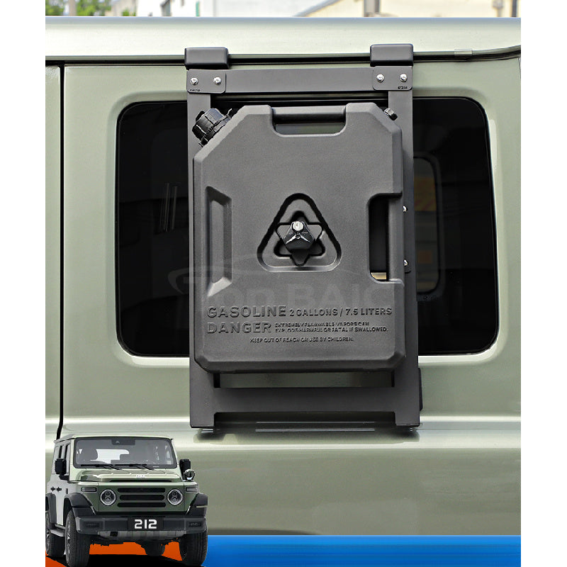 BAW 212 Fuel Can & Water Tank |   Off-Road Side Window Mount