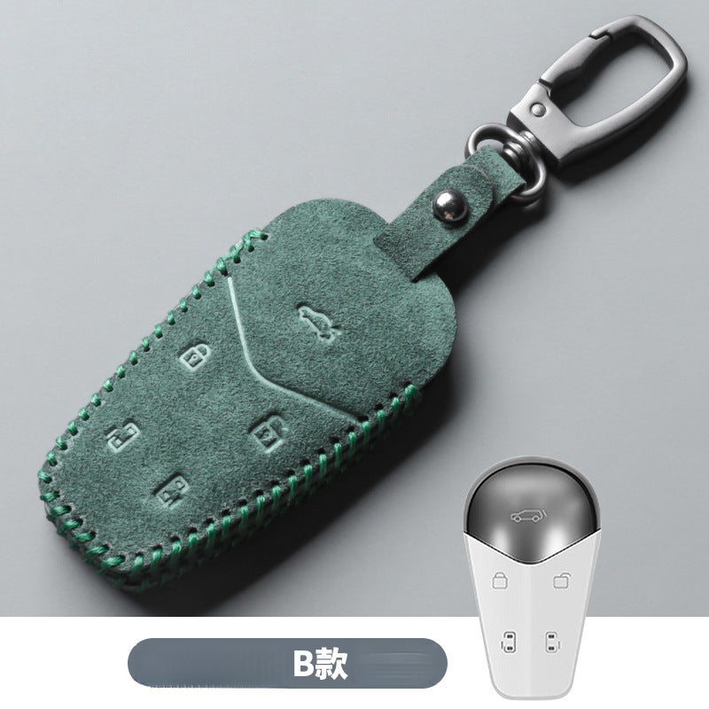 2023 Voyah Dreamer Pursuit Suede Leather Key Case - EVVYO