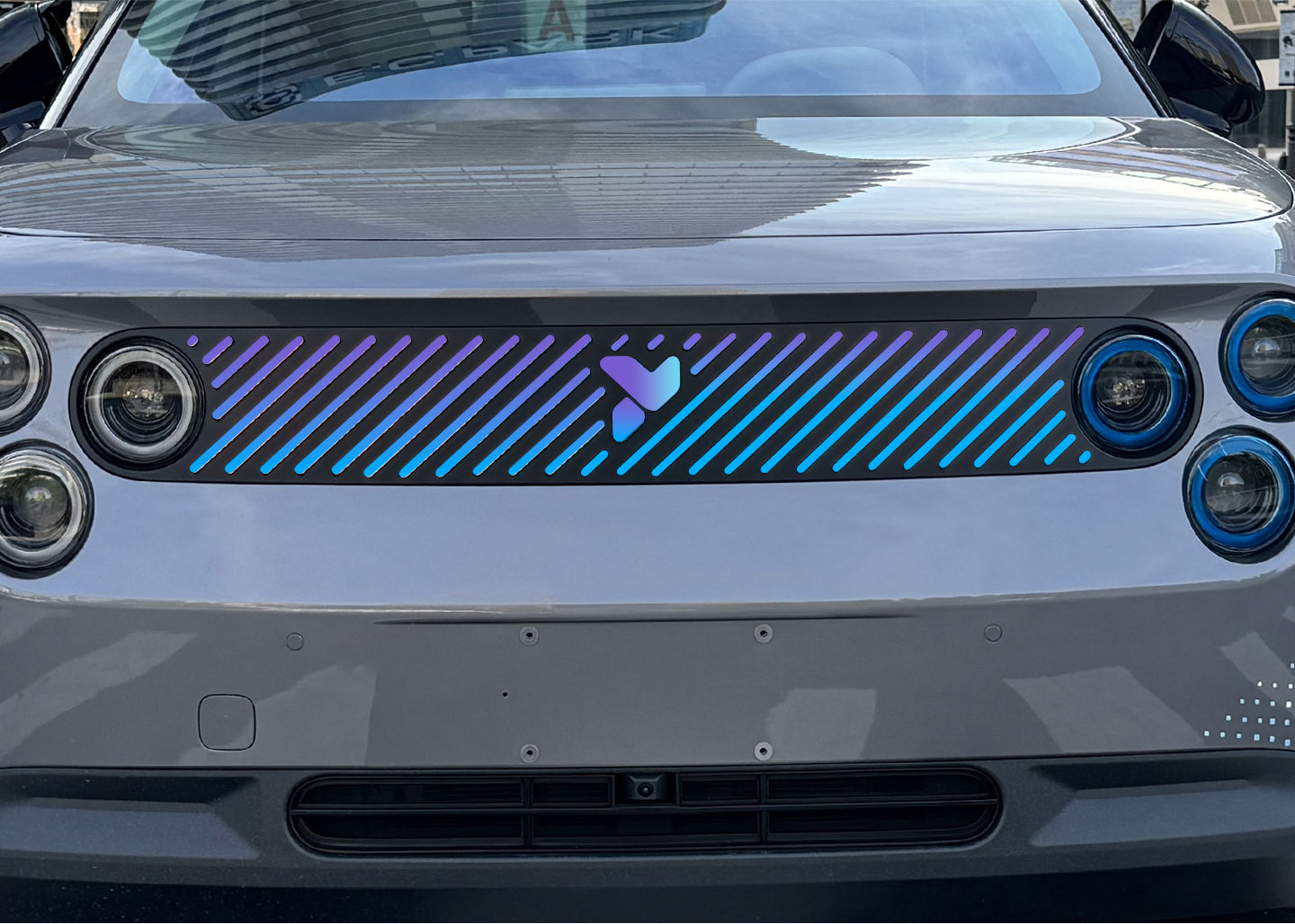 NIO Firefly Laser Sticker – Rainbow Gradient Reflective Vinyl