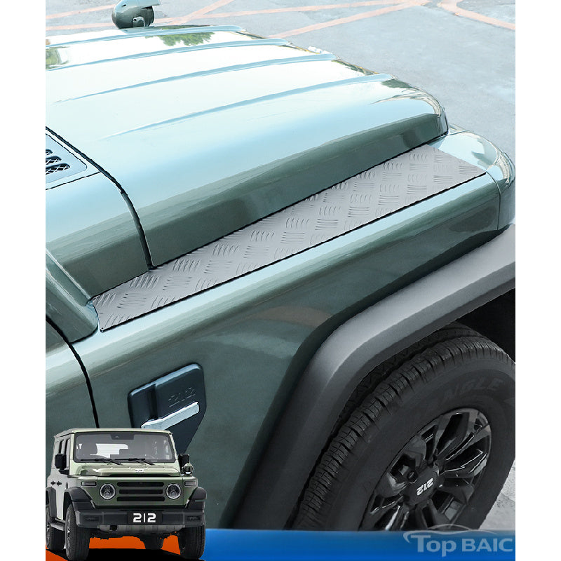 BAW 212 Hood Side Guard Plates |   Aluminum Alloy Off-Road Armor