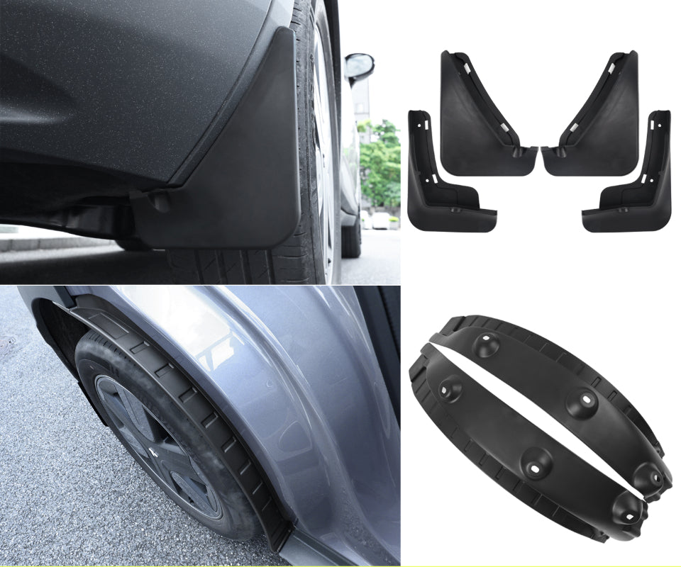 NIO Firefly Mud Flaps – Front & Rear Wheels, No-Drill Installation