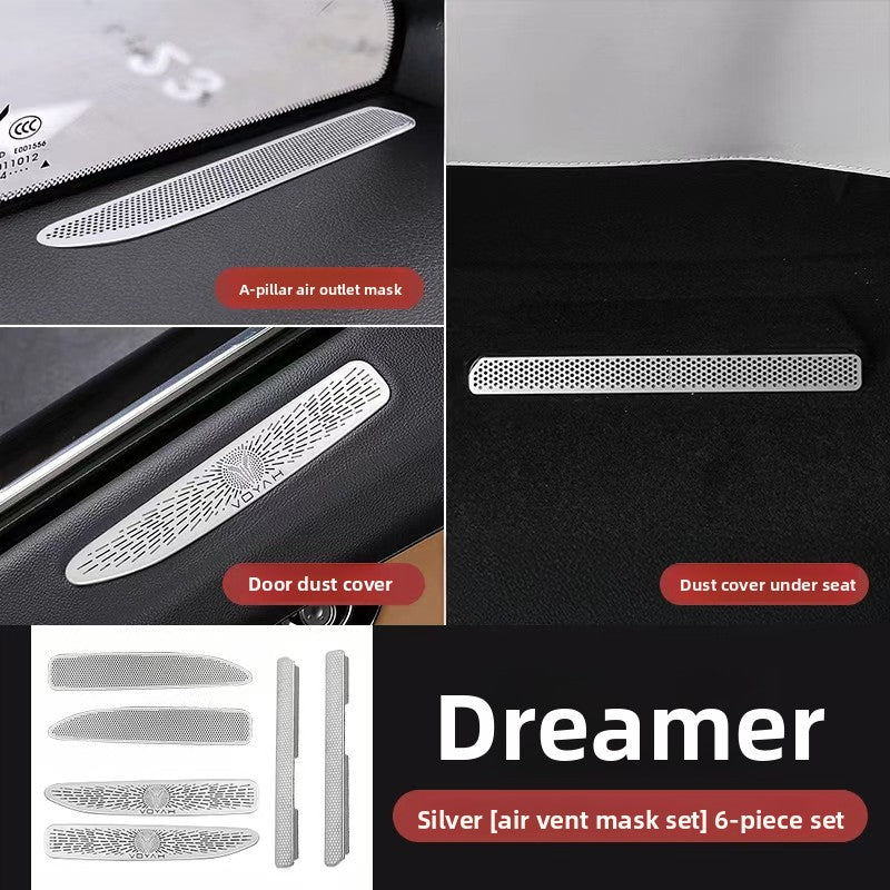 VOYAH Dreamer Seat Air Outlet Cover – Stainless Steel Protective Guard