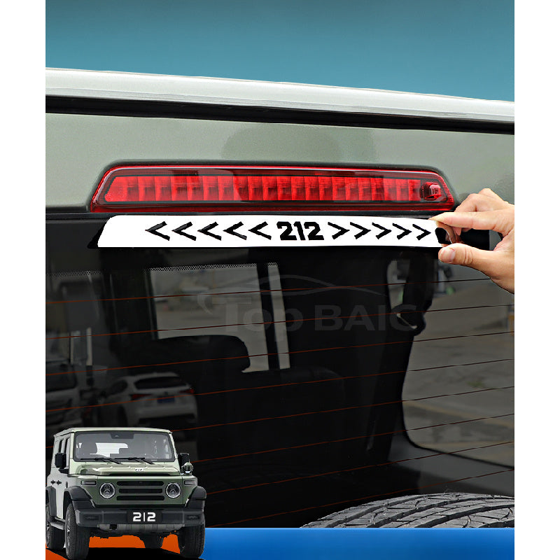 BAW 212 High-Mount Brake Light Cover |   Stainless Steel Trim