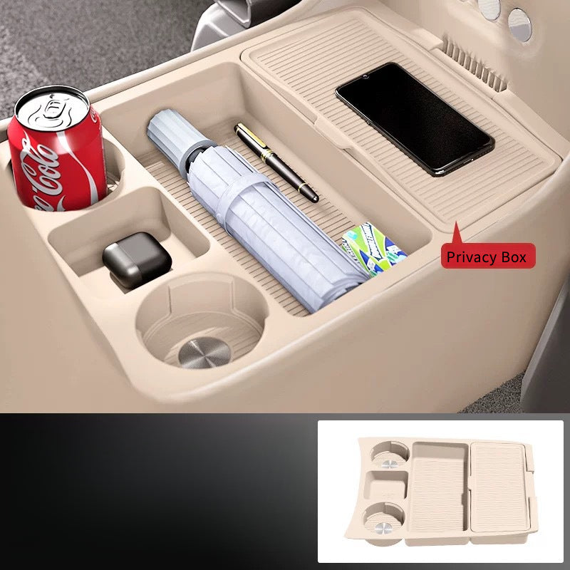 LUXEED R7 Center Console Organizer with Silicone Divider Mat - EVVYO