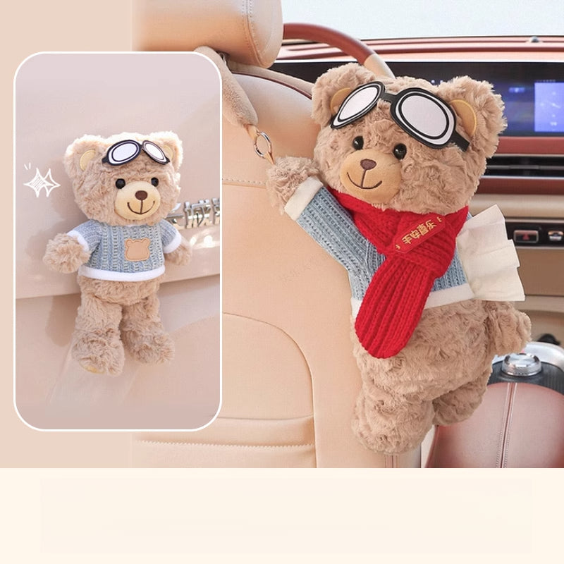 Creative Car Tissue Box – Hanging Cute Cartoon Car Tissue Holder