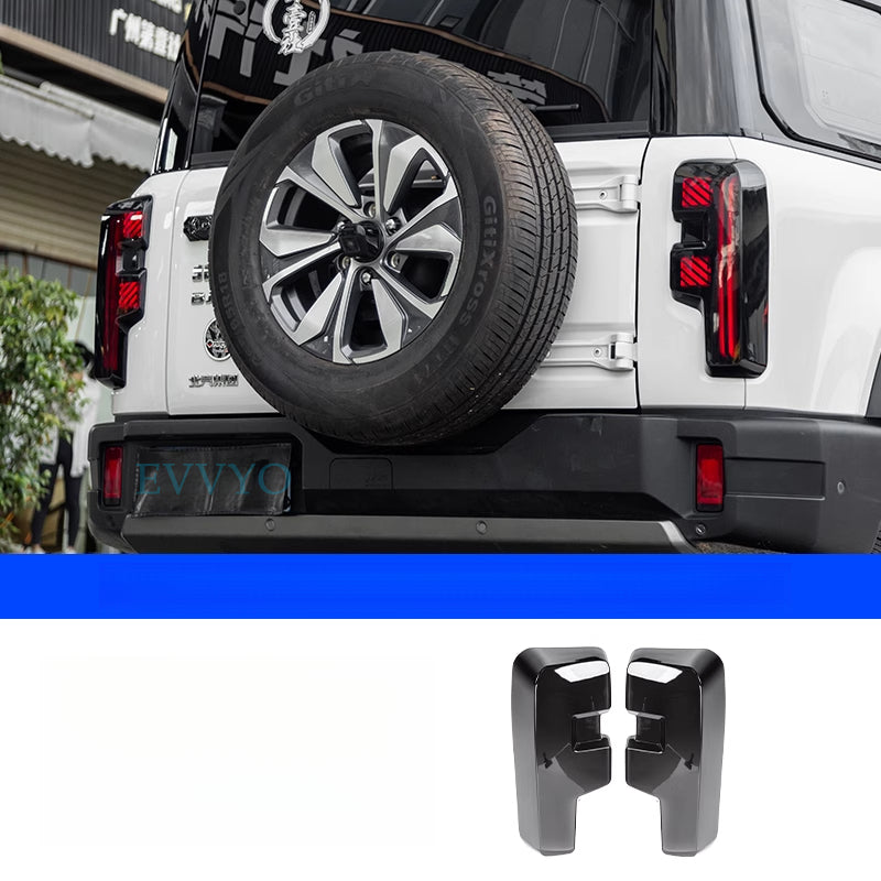 BAIC BJ40E Smoked Black Tail Light Frame Cover – Black Warrior Protection