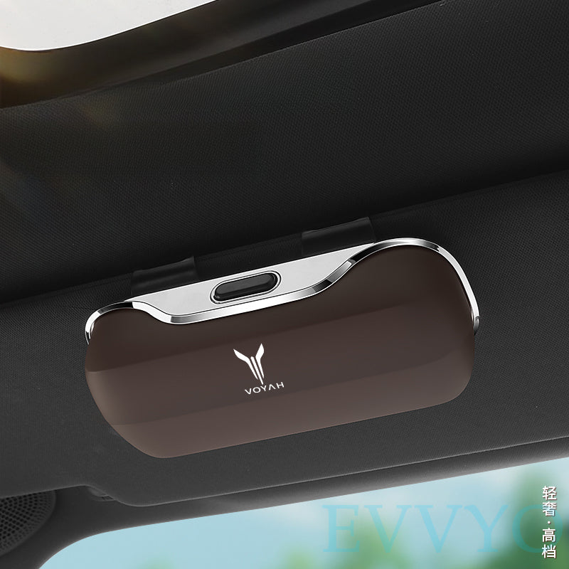 Voyah Car Sunglasses Holder |   Sun Visor Glasses Case with One-Touch Open