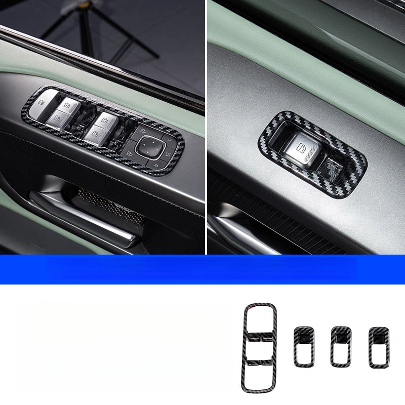 BAIC BJ40E Center Console Gear Shift Frame Trim – Carbon Fiber Protective Sticker