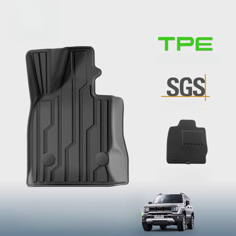 BAIC BJ40E TPE Floor & Trunk Mats – Waterproof, Wear-Resistant, Dual-Layer