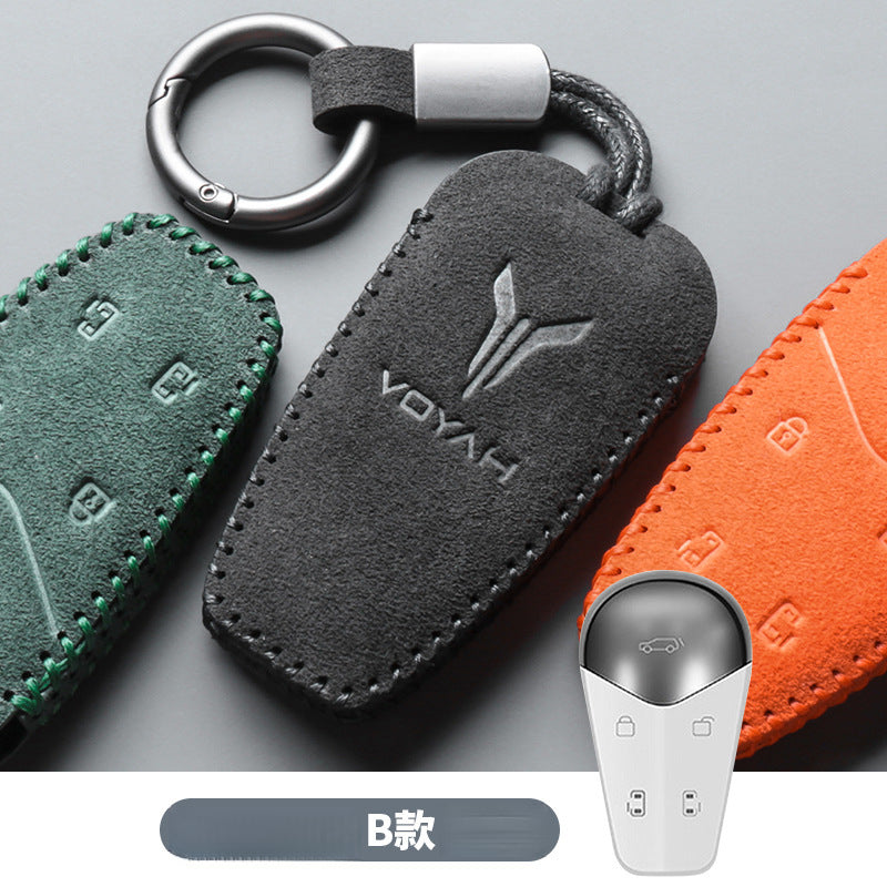 2023 Voyah Dreamer Pursuit Suede Leather Key Case - EVVYO