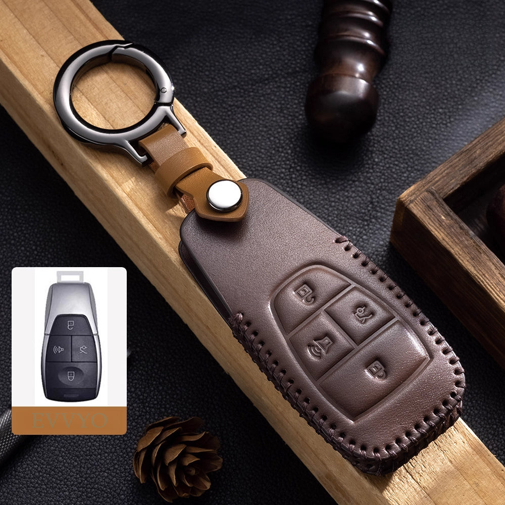 BAIC BJ30 Leather Key Case |   Car Key Cover & Keychain Accessory