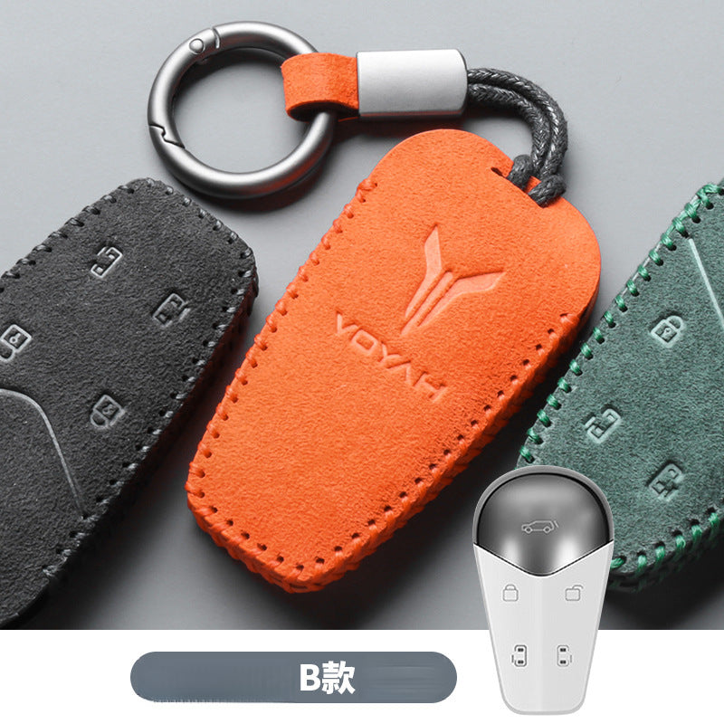 2023 Voyah Dreamer Pursuit Suede Leather Key Case - EVVYO