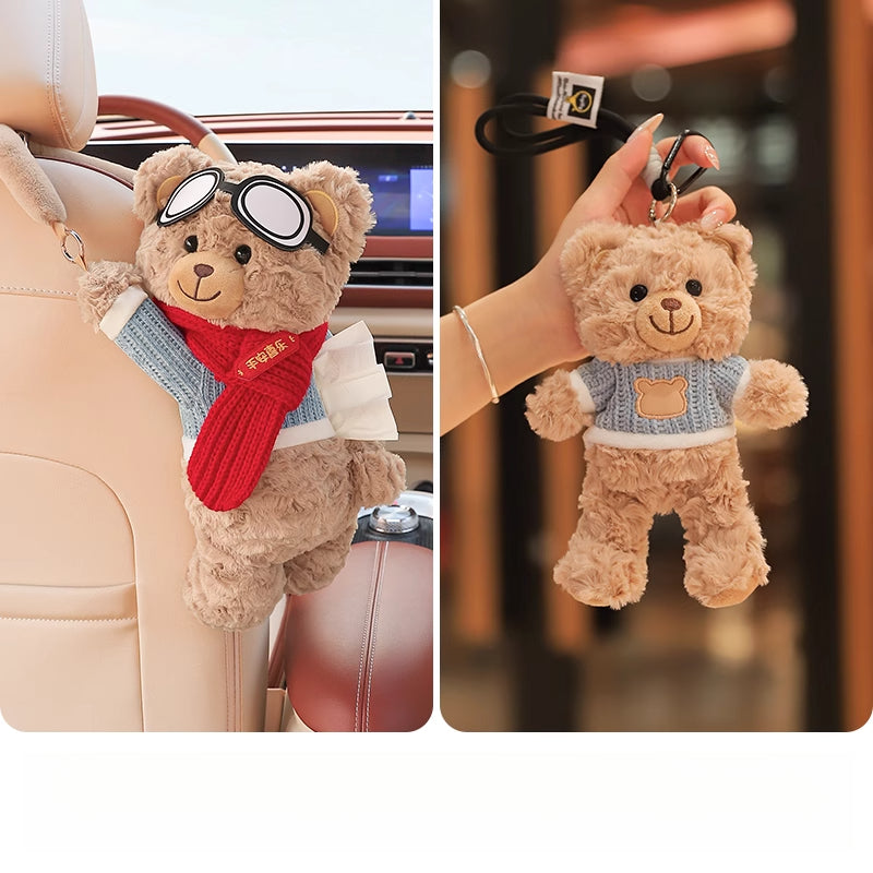 Creative Car Tissue Box – Hanging Cute Cartoon Car Tissue Holder