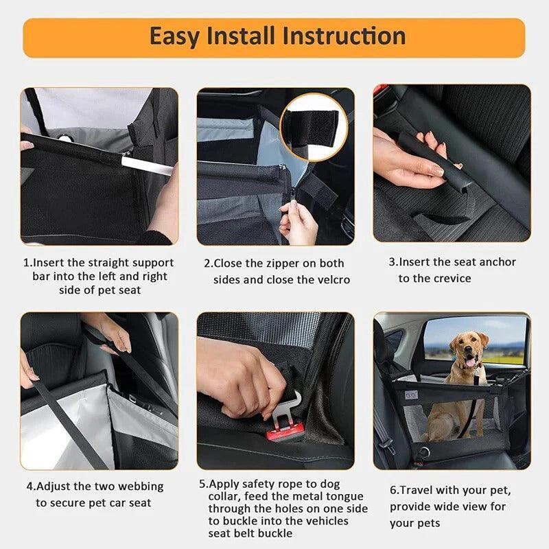 Car Pet Mat – Durable Easy-Clean Seat & Trunk Protector - EVVYO